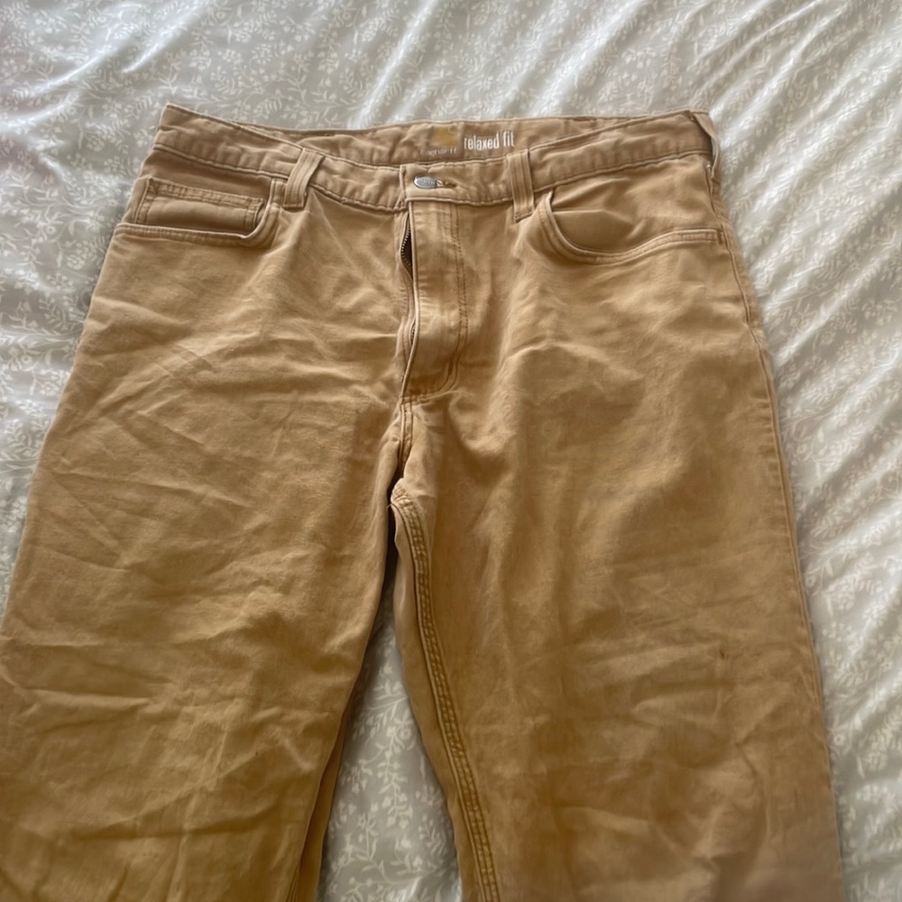 tan carhartt jeans